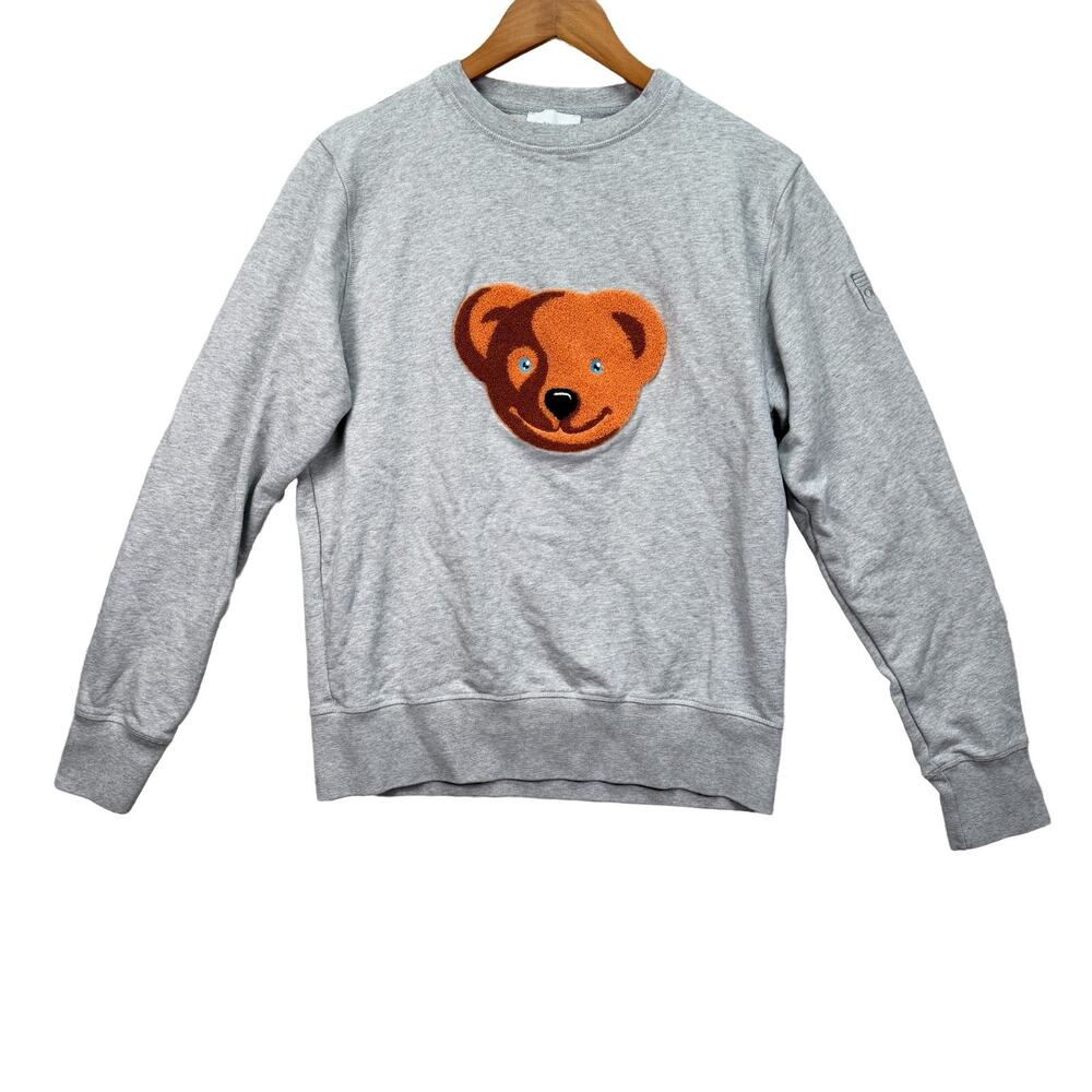 Oris Watches Teddy Bear Sweatshirt sweater RARE Swiss gray heathered sz M